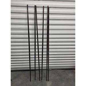 Lot of 6 ProForce Bo Staff 60" 5 Ft Black Martial Arts Karate Training
